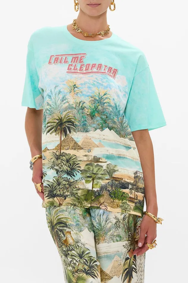 OVERSIZED BAND TEE 8211 MULTI VIEWS OF THE VALLEY Views Of The Valley Womens Camilla Tees