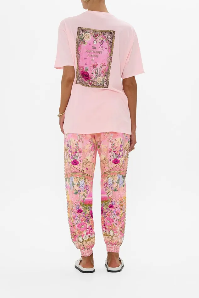 OVERSIZED BAND TEE PINK TOTALLY OZMOPOLITAN Totally Ozmopolitan Womens Camilla Tees
