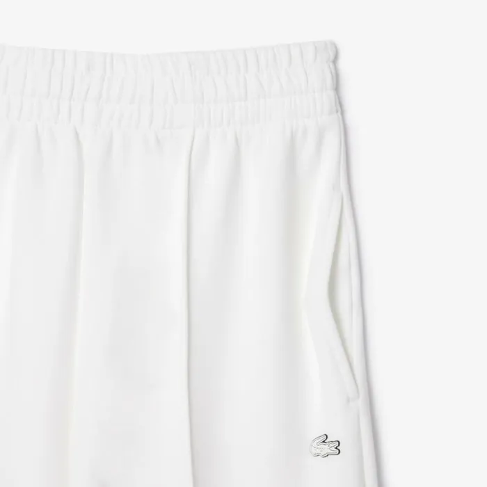Pants and Leggings Women Lacoste Women039s Double Face Sweatpants White 001