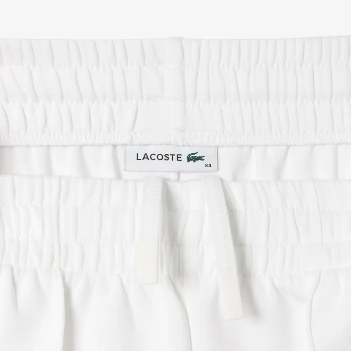 Pants and Leggings Women Lacoste Women039s Double Face Sweatpants White 001