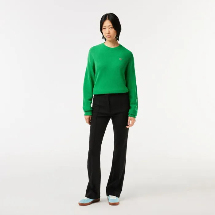 Pants and Leggings Women Lacoste Women039s HighWaist Flare Dress Pants Black 031