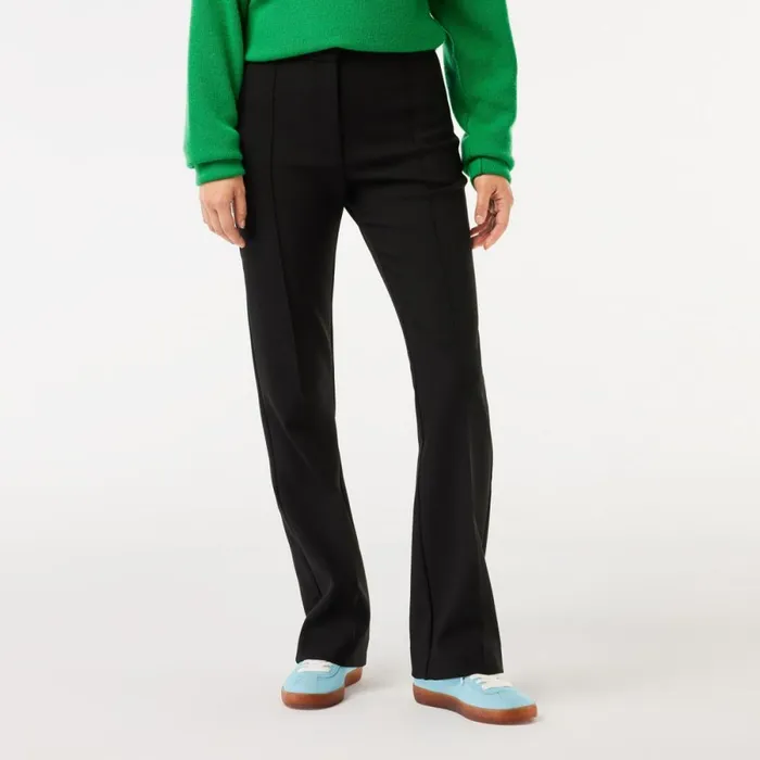 Pants and Leggings Women Lacoste Women039s HighWaist Flare Dress Pants Black 031