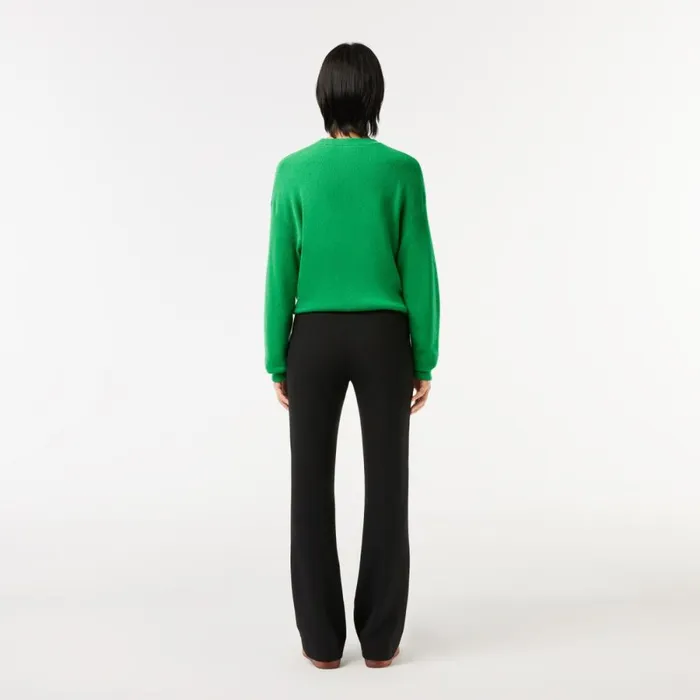 Pants and Leggings Women Lacoste Women039s HighWaist Flare Dress Pants Black 031