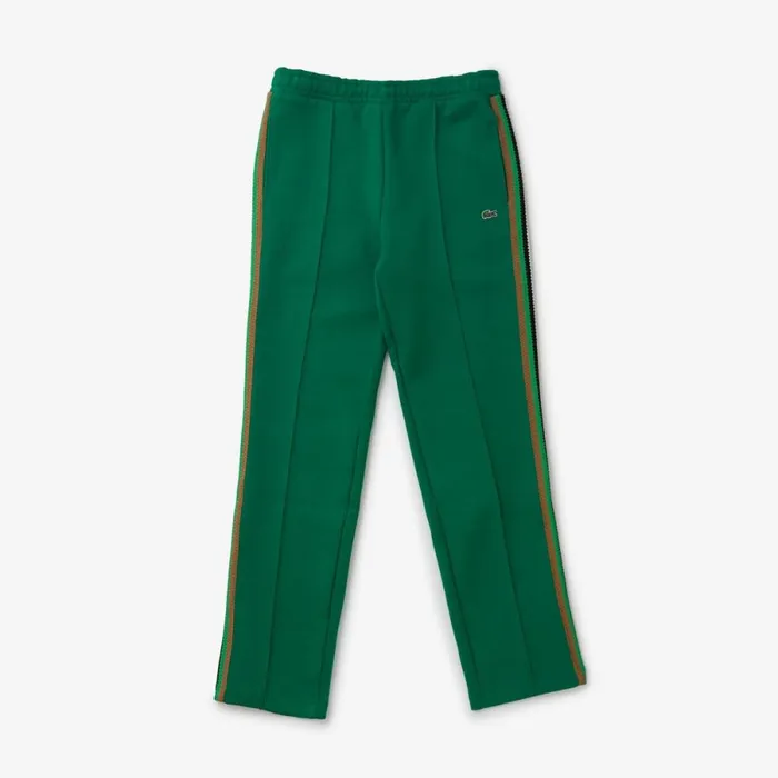 Pants and Leggings Women Lacoste Women039s Striped Knit Pants Rocket Green Cnq