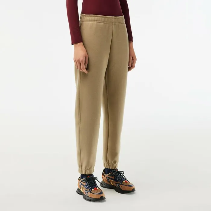 Pants and Leggings Women Lacoste Womens Blended Cotton Sweatpants Beige Cb8