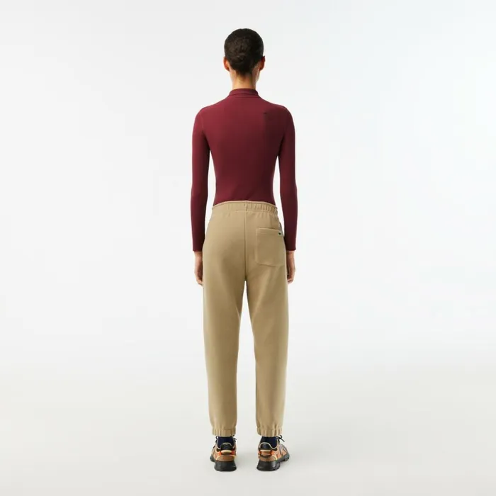 Pants and Leggings Women Lacoste Womens Blended Cotton Sweatpants Beige Cb8