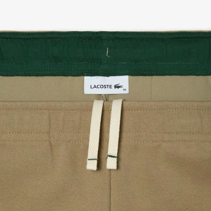 Pants and Leggings Women Lacoste Womens Blended Cotton Sweatpants Beige Cb8