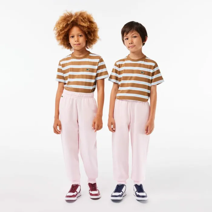 Pants and Shorts Kids Lacoste Kids039 Cotton Blend Sweatpants Light Pink T03