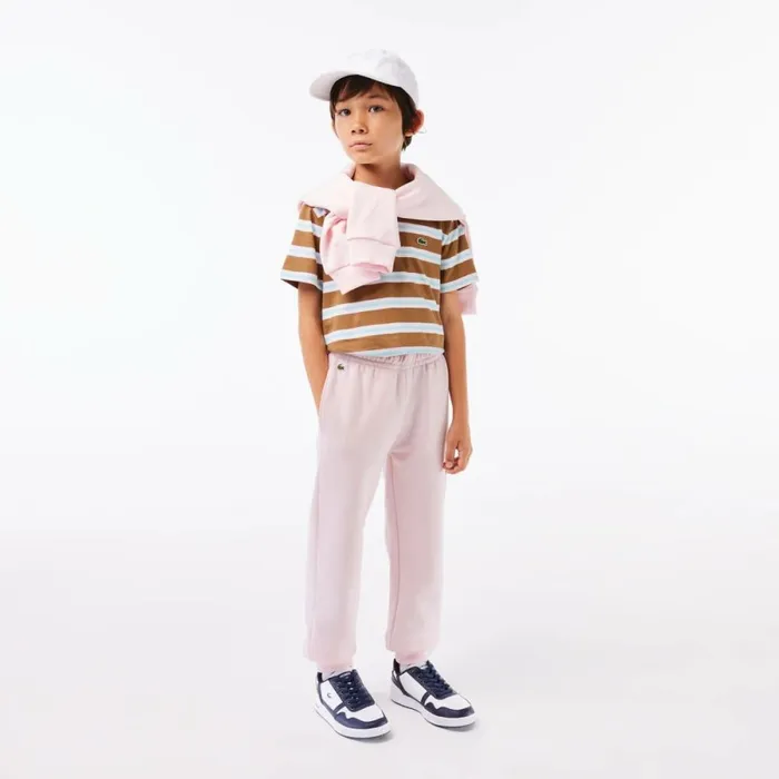 Pants and Shorts Kids Lacoste Kids039 Cotton Blend Sweatpants Light Pink T03