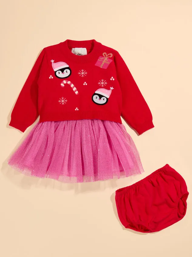 Penguin Christmas Baby Sweater And Tutu Skirt Set Hotpink Girl Altar039d State Playwear Penguin Christmas Baby Sweater And Tutu Skirt Set Hotpink Girl Altar039d State Playwear