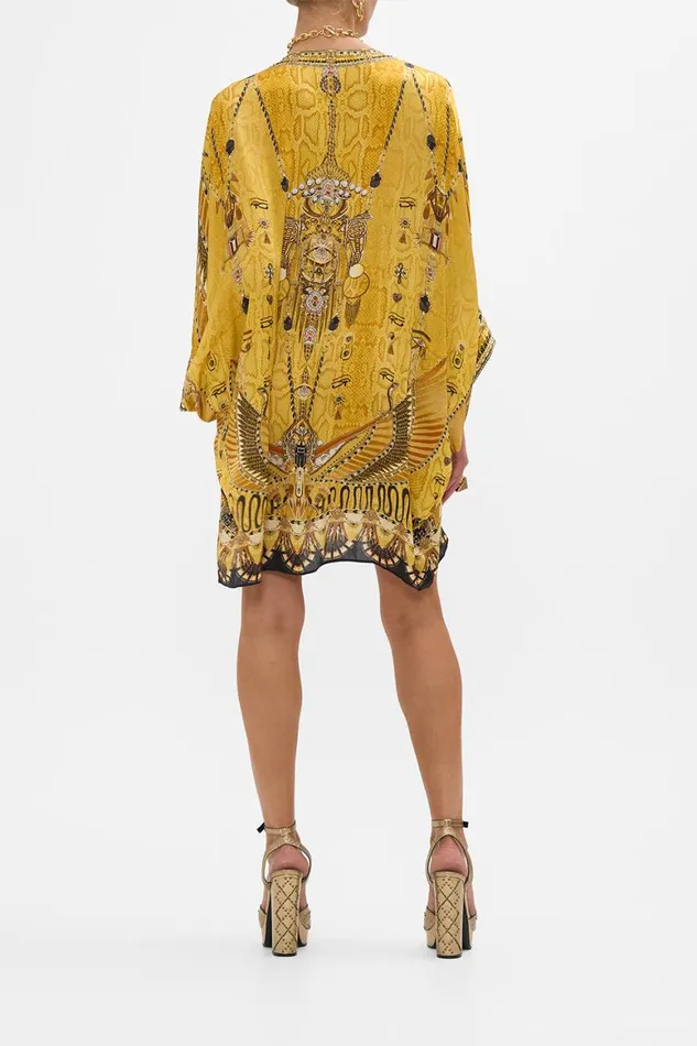 PIERCED V NECK SHORT KAFTAN VALLEY OF THE KINGS Valley Of The Kings Womens Camilla Kaftans PIERCED V NECK SHORT KAFTAN VALLEY OF THE KINGS Valley Of The Kings Womens Camilla Kaftans