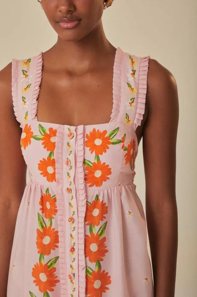 Pink Papaya Salad Maxi Dress Women FARM Rio Maxi Dresses