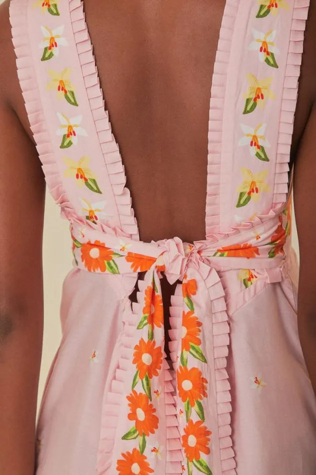 Pink Papaya Salad Maxi Dress Women FARM Rio Maxi Dresses