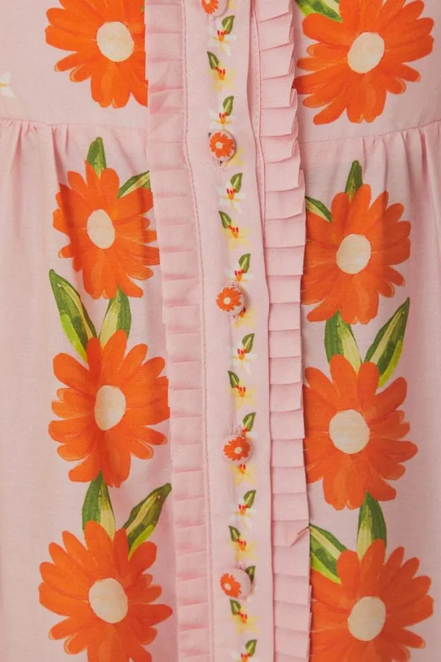 Pink Papaya Salad Maxi Dress Women FARM Rio Maxi Dresses