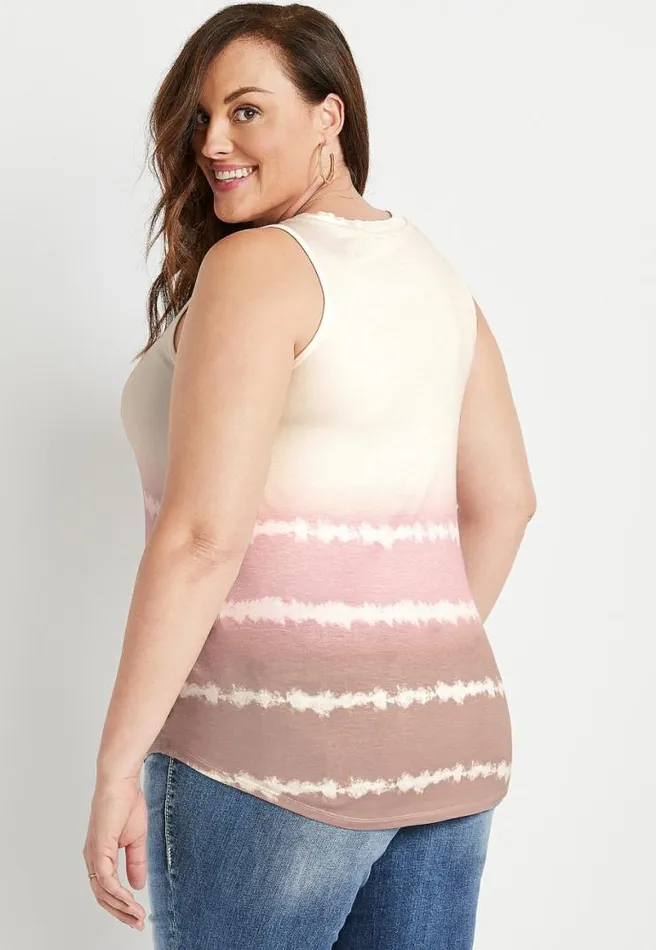 Plus Size 247 Ombre Tie Dye Tank Top Women Maurices Plus Tops