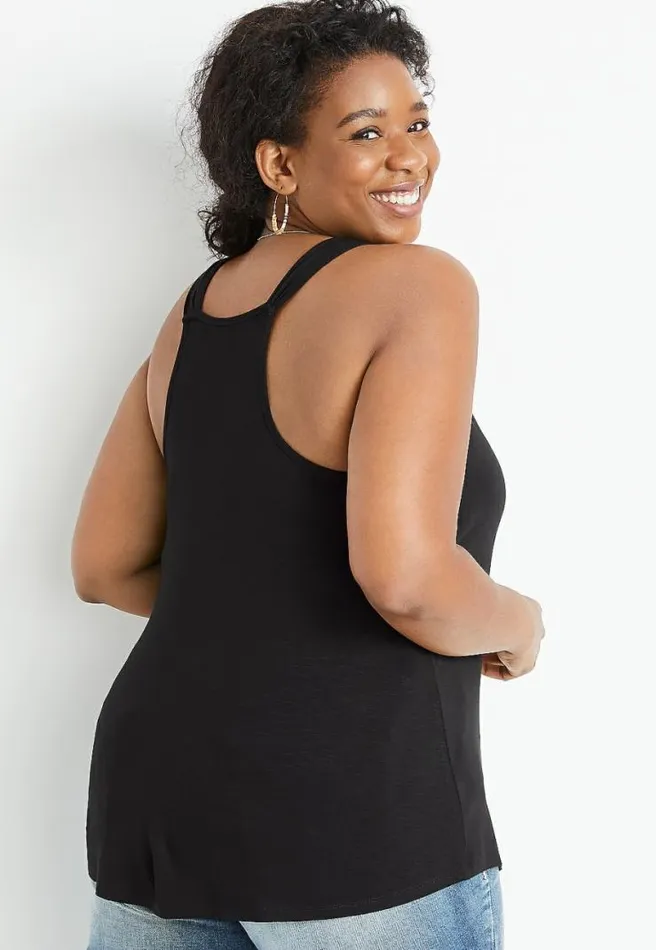 Plus Size 247 Ruffle Tank Top Women Maurices Plus Tops