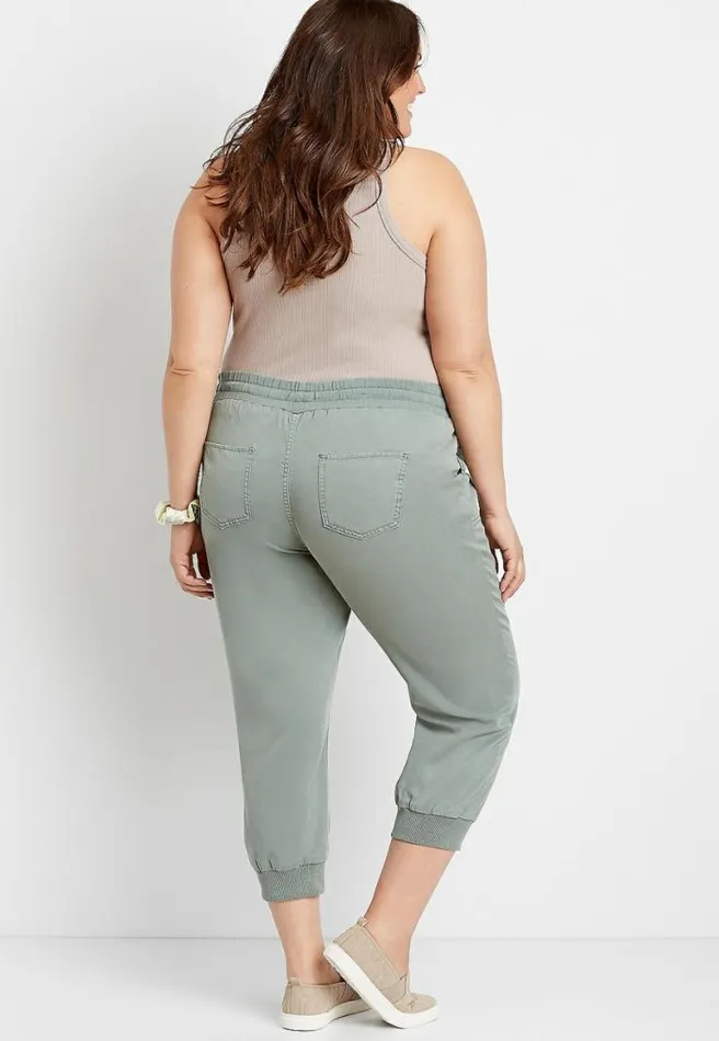 Plus Size Cropped Weekender Jogger Pant Women Maurices Plus Bottoms
