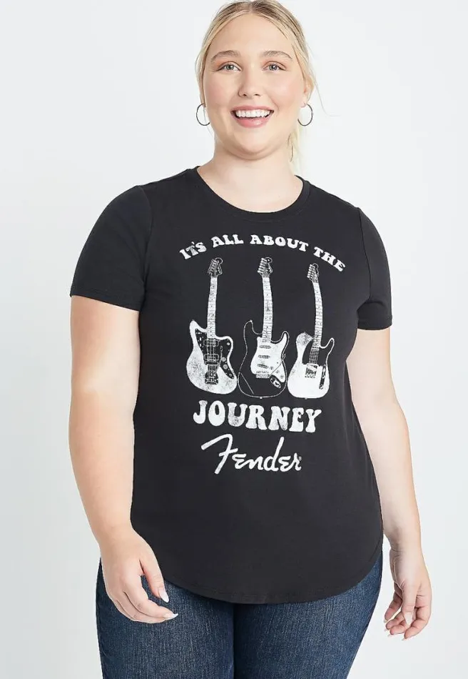 Plus Size Fender Guitar Graphic Tee Women Maurices Plus Tops
