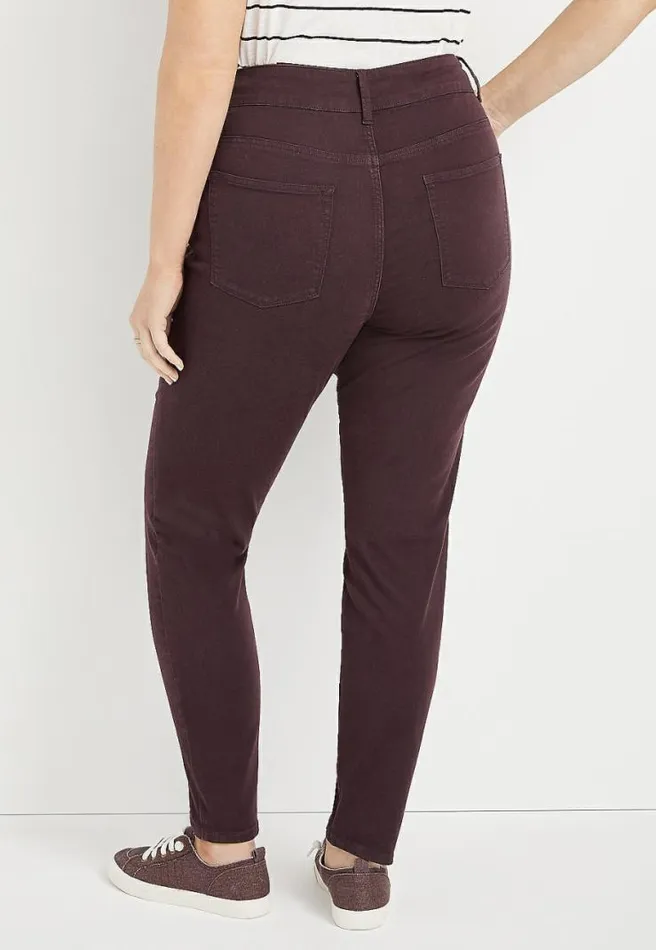 Plus Size High Rise Double Button Jegging Made With RepreveandReg Women Maurices Plus Jeans