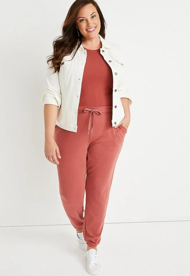 Plus Size Rust Jogger Pant Women Maurices Plus Bottoms