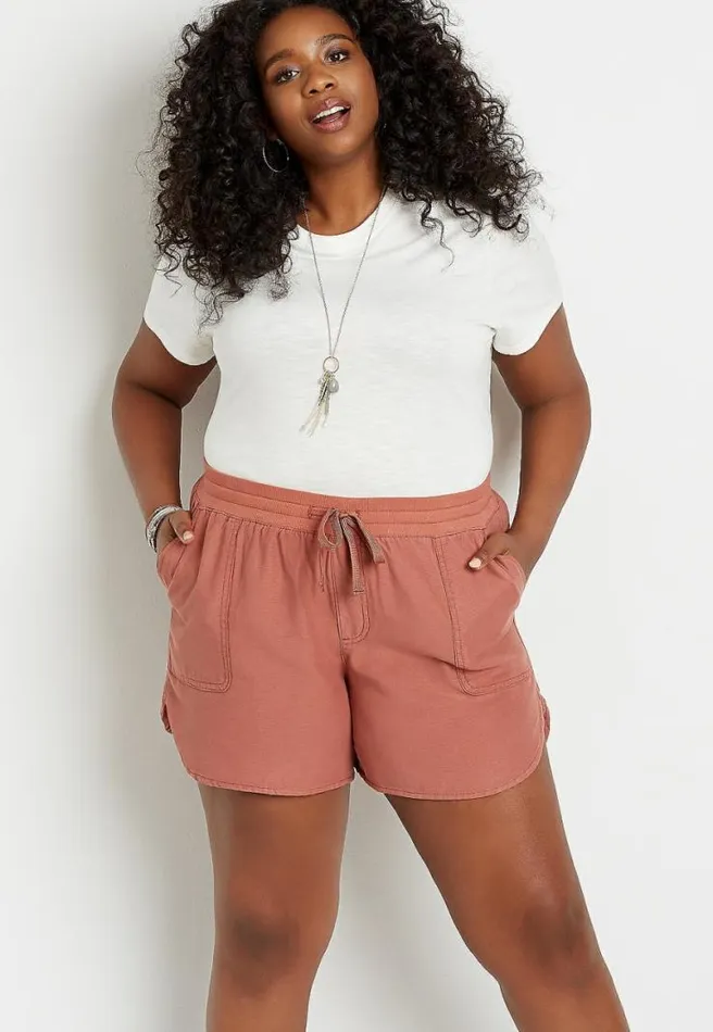Plus Size Rust Weekender 5In Short Women Maurices Plus Bottoms