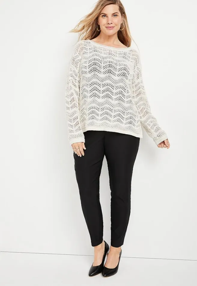 Plus Size Soft Pull On Stretchy Bengaline Pant Women Maurices Plus Bottoms