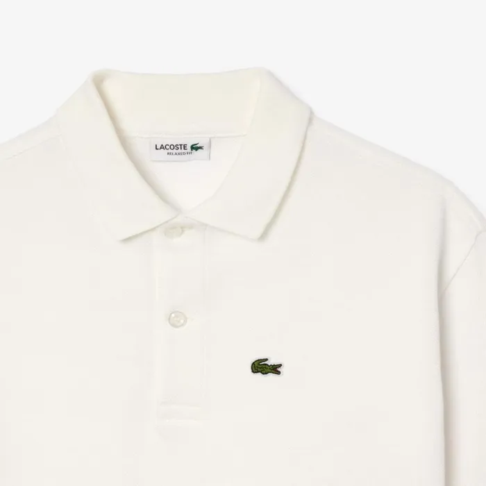 Polos Kids Lacoste Kids039 Contrast Stripe Piqu Polo White 2cq