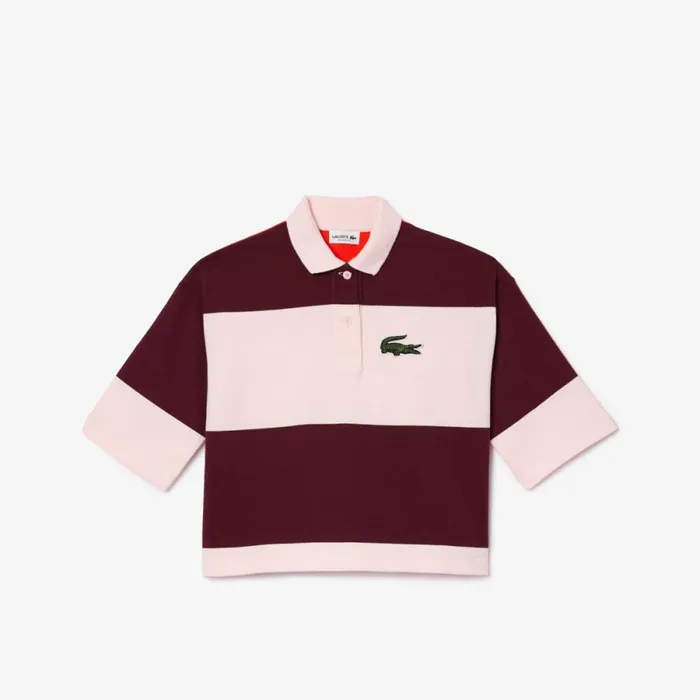 Polos Kids Lacoste Kids039 Heavy Cotton Jersey Striped Polo Light Pink Bordeaux Orange Qi1 Polos Kids Lacoste Kids039 Heavy Cotton Jersey Striped Polo Light Pink Bordeaux Orange Qi1
