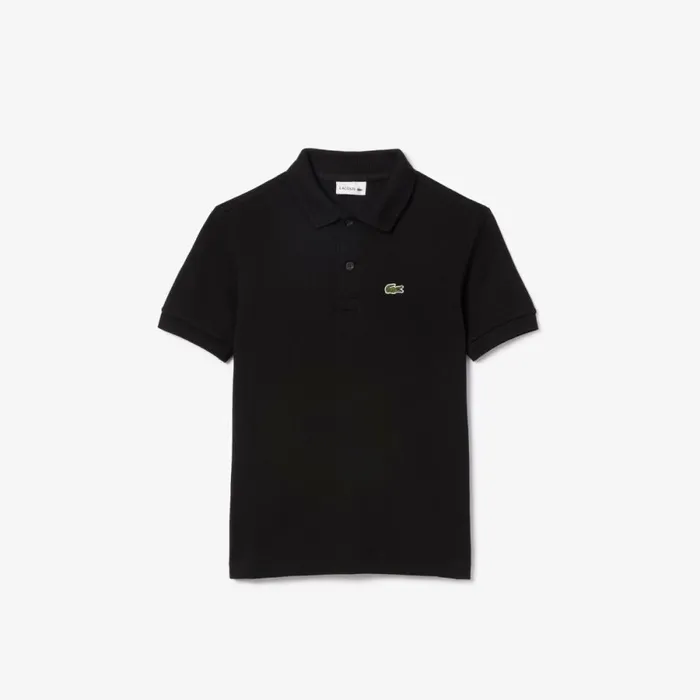 Polos Kids Lacoste Kids039 Regular Fit Petit Piqu Polo Black 031