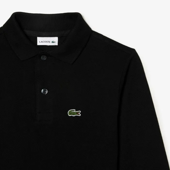 Polos Kids Lacoste Kids039 Regular Fit Petit Piqu Polo Black 031