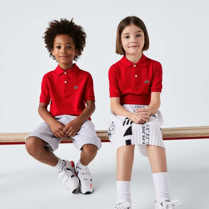 Polos Kids Lacoste Kids039 Regular Fit Petit Piqu Polo Red 240