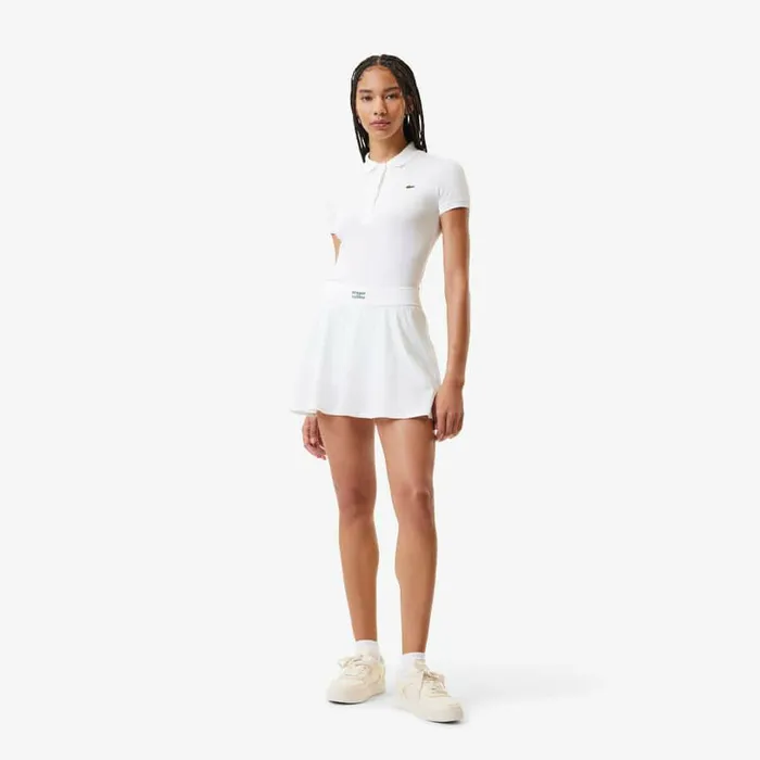 Polos Women Lacoste Women039s L12D Slim Fit Jersey Polo White 001