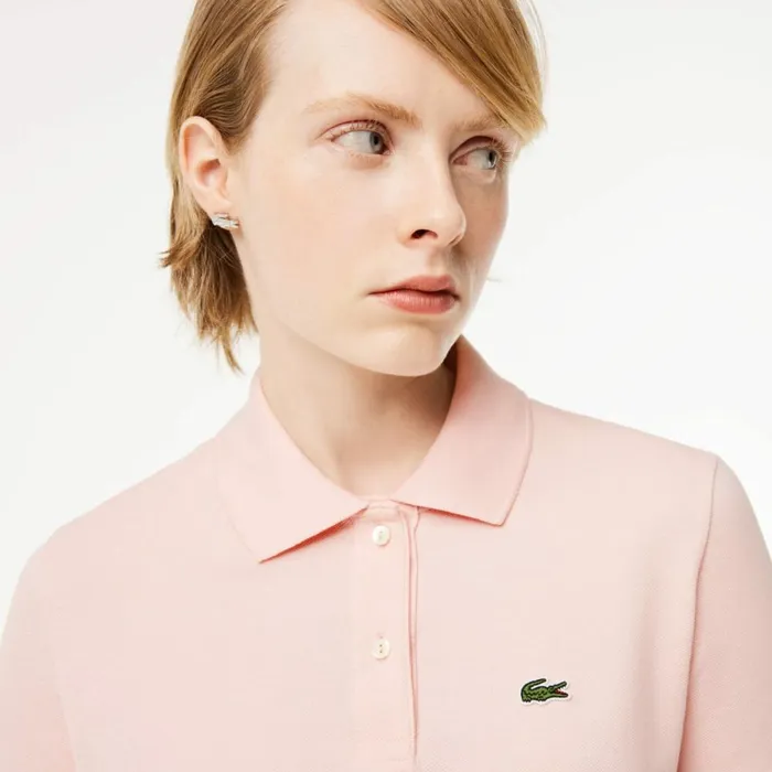 Polos Women Lacoste Women039s Regular Fit Soft Cotton Petit Piqu Polo Light Pink Ady
