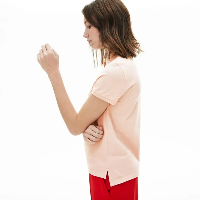 Polos Women Lacoste Women039s Regular Fit Soft Cotton Petit Piqu Polo Light Pink Ady
