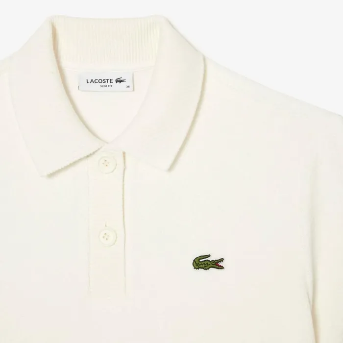 Polos Women Lacoste Womens Organic Cotton Terry Polo White 70v