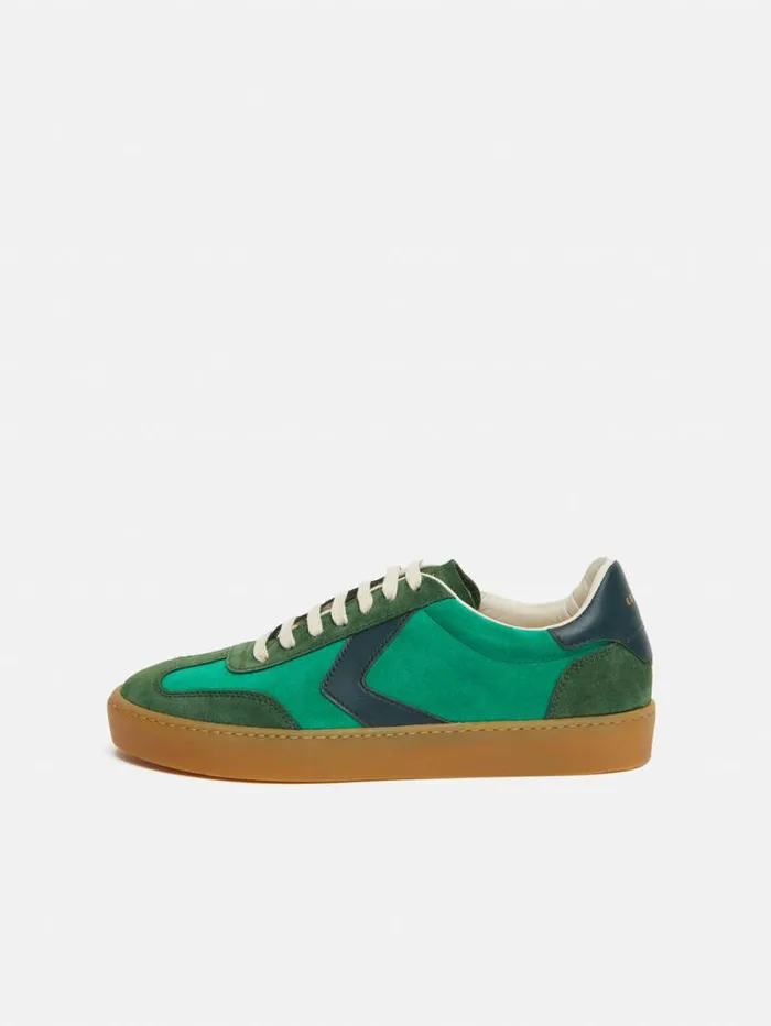 Portland Vintage Classic Trainer Green Women Jigsaw Trainers