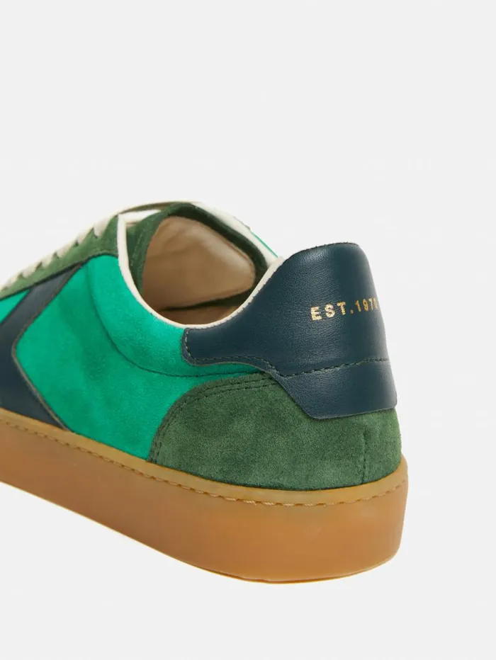 Portland Vintage Classic Trainer Green Women Jigsaw Trainers