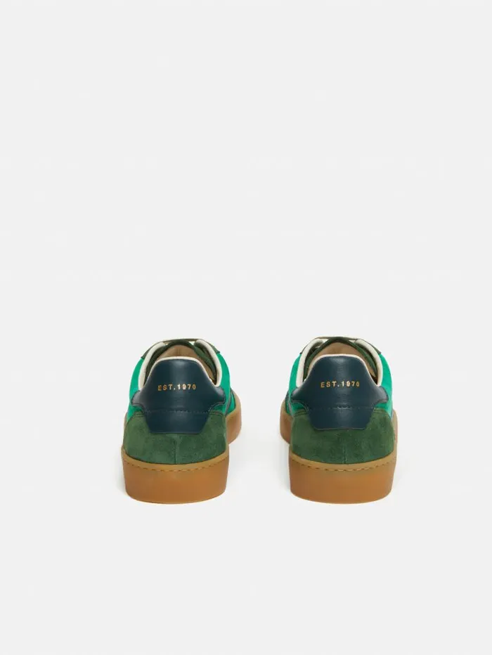 Portland Vintage Classic Trainer Green Women Jigsaw Trainers