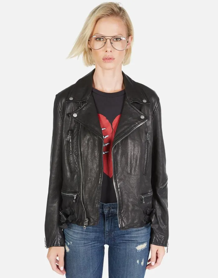 Posey Skeleton Hand Heart Black Women Lauren Moshi Jackets