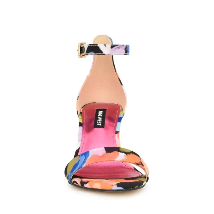 Pruce Ankle Strap Block Heel Sandals Black Floral Women Nine West Sandals Pruce Ankle Strap Block Heel Sandals Black Floral Women Nine West Sandals