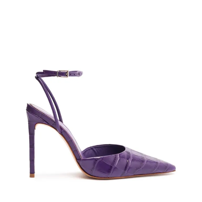 Pumps Deby Leather Pump Purple Cherry Schutz Shoes Pumps