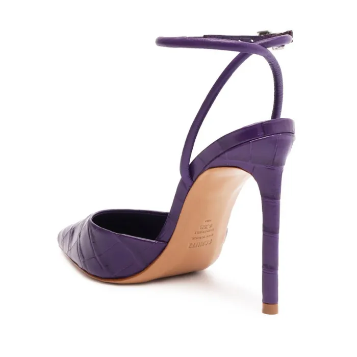 Pumps Deby Leather Pump Purple Cherry Schutz Shoes Pumps