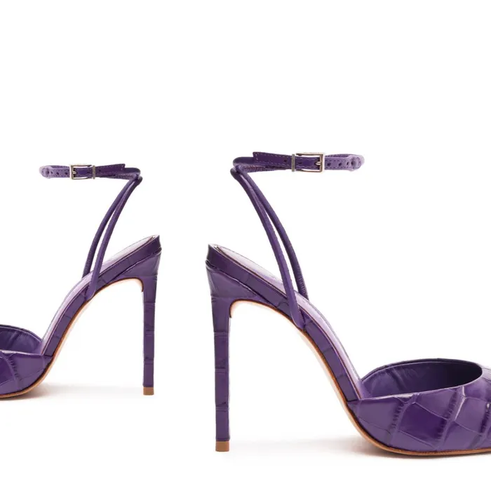 Pumps Deby Leather Pump Purple Cherry Schutz Shoes Pumps