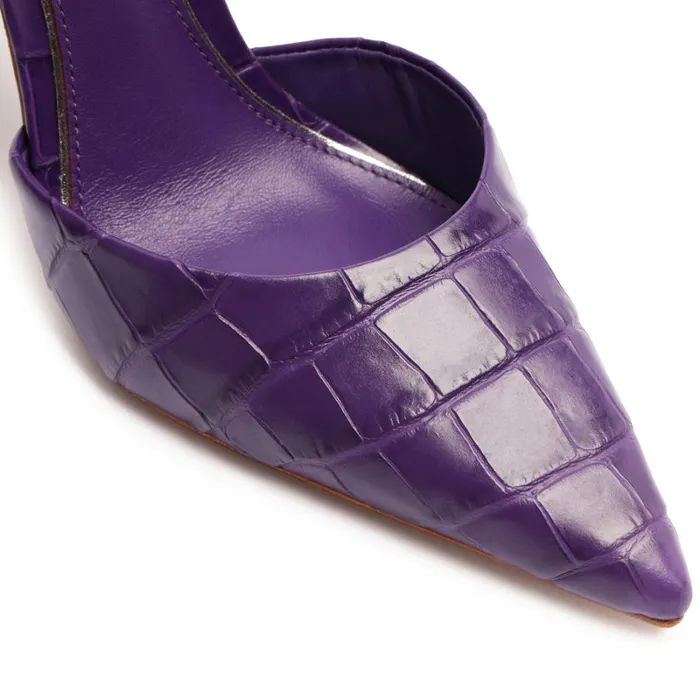 Pumps Deby Leather Pump Purple Cherry Schutz Shoes Pumps
