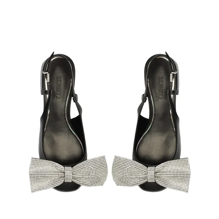 Pumps Dorothy Bow Leather Pump Black Schutz Shoes Pumps