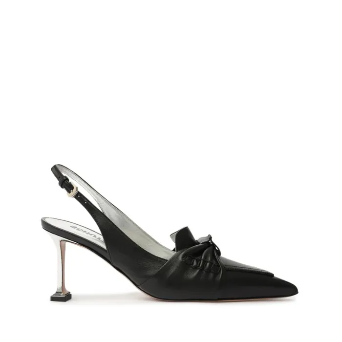Pumps Fiorella Mid Leather Pump Black Schutz Shoes Pumps