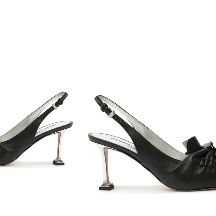 Pumps Fiorella Mid Leather Pump Black Schutz Shoes Pumps