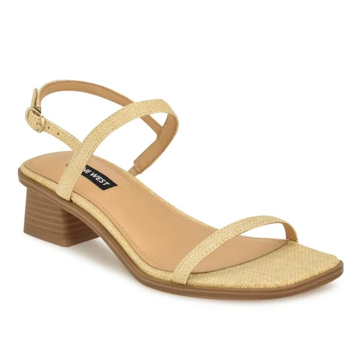 Purdy Block Heel Sandals Natural Raffia Women Nine West Sandals Purdy Block Heel Sandals Natural Raffia Women Nine West Sandals