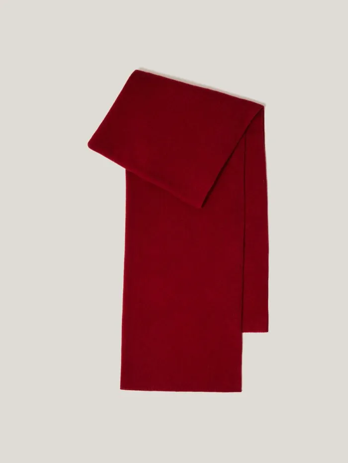 Pure Cashmere Blanket Scarf Red Women Jigsaw Ponchos and Scarves