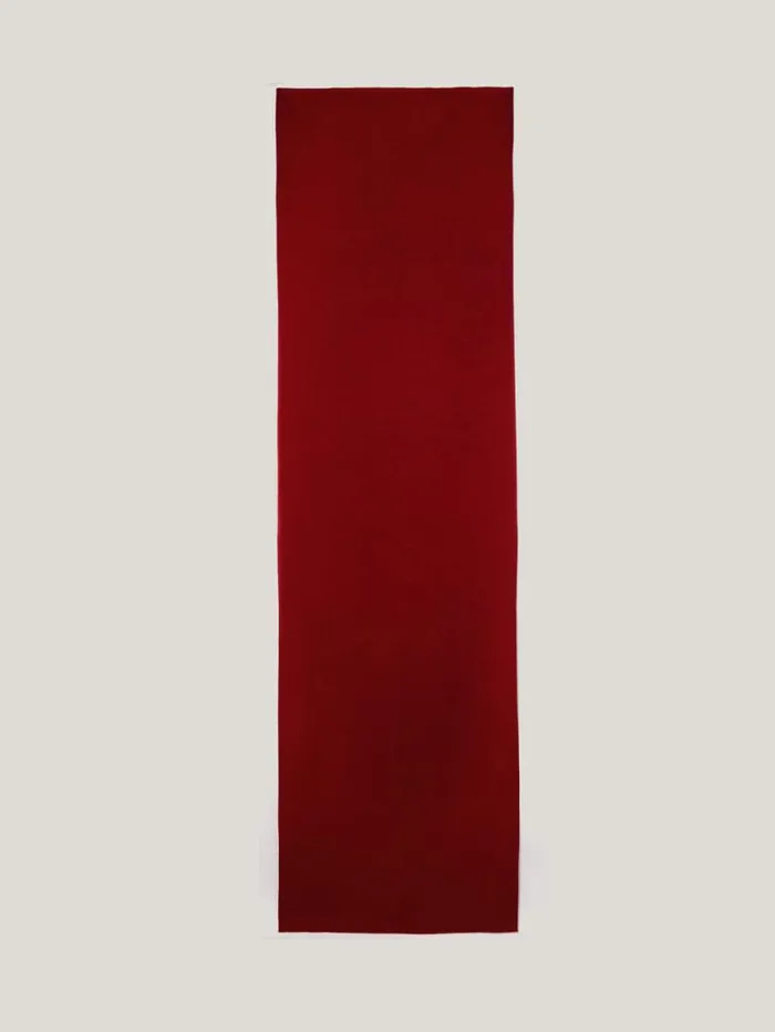 Pure Cashmere Blanket Scarf Red Women Jigsaw Ponchos and Scarves